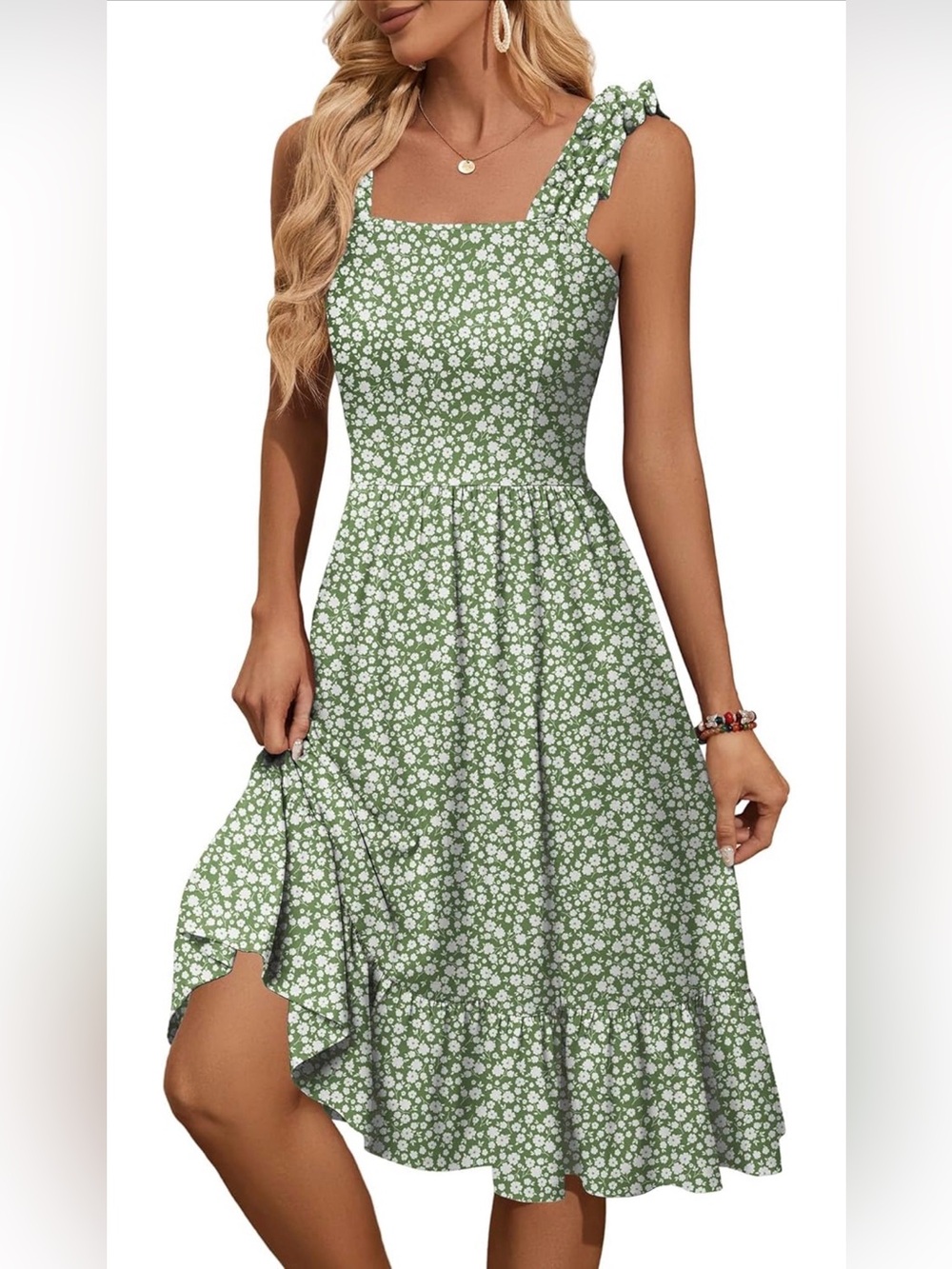 Knee length summer dress